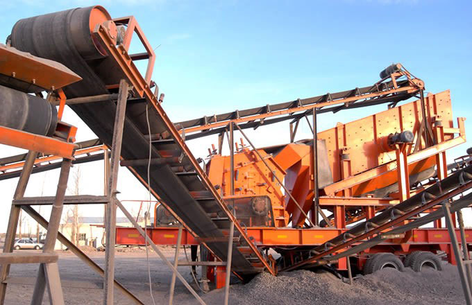 100-120T/H Gypsum Mobile Crushing Line in Nigeria