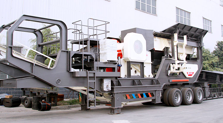 Tire Type Mobile Jaw Crusher Station